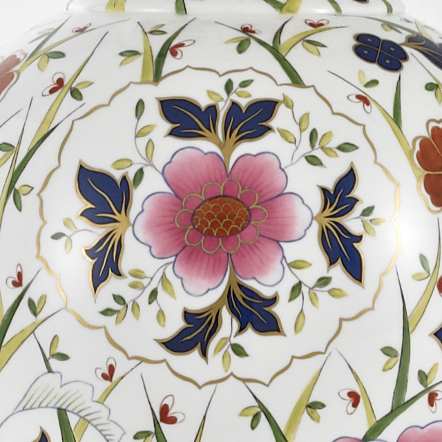 Decoratice Art Hand Painted Floral Vase