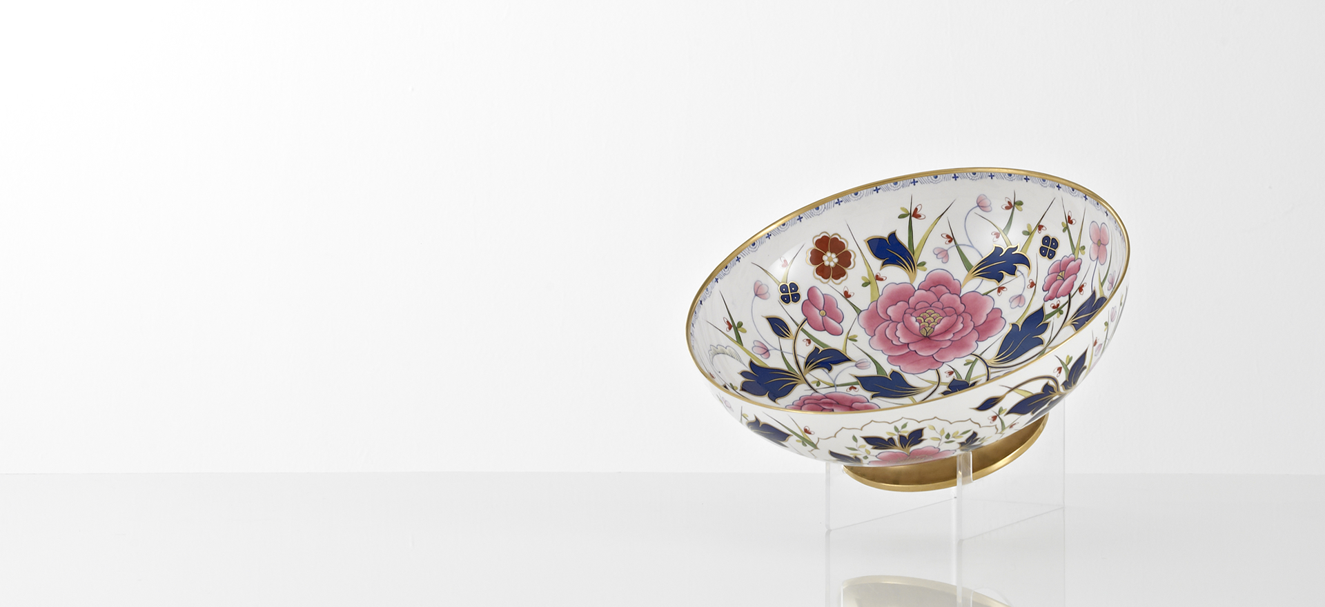 Handcrafted Large Floral Bowl