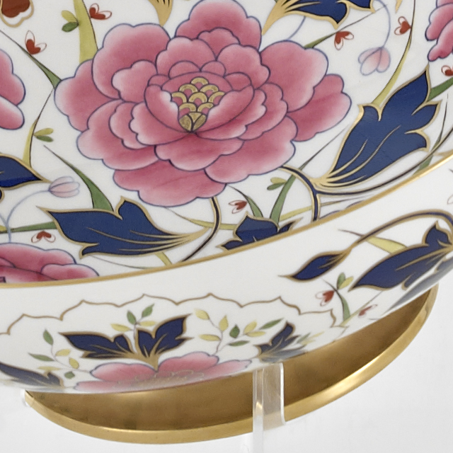 Gold Gilded Large Floral Bowl