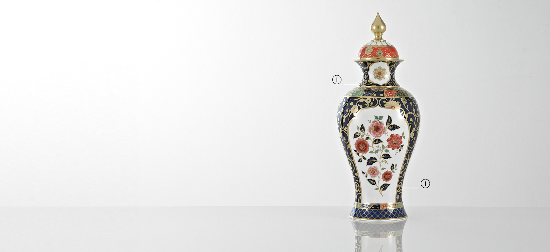 British Luxury Ceramics Fine Bone China Floral Vase